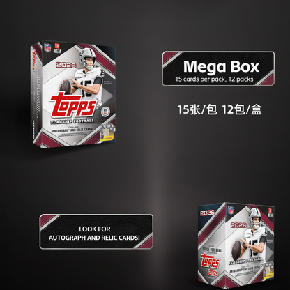 2026 Topps Flagship NFL Series – Caja Oficial de Cartas Coleccionables